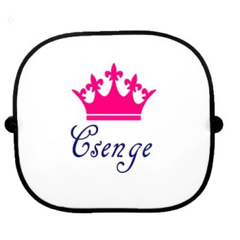 Autós napellenző egyedi névvel Korona