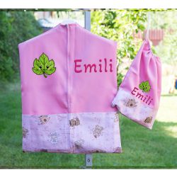    Ovis zsák és torna zsák bármilyen névvel és/vagy jellel   /rózsaszín+rózsaszín cicás/ AJÁNDÉK SZERETETKÜLDŐVEL