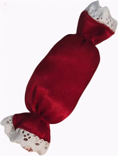 bordó textil szaloncukor