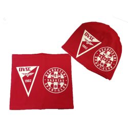   Tavaszi, átmeneti egyszínű sapka és sál szett EGYEDI MINTÁVAL NYOMVA