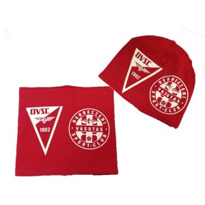 Tavaszi, átmeneti egyszínű sapka és sál szett EGYEDI MINTÁVAL NYOMVA