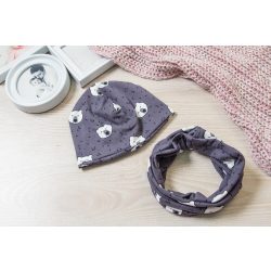   Tavaszi és őszi , átmeneti pamut sapka és csősál szett FIÚS