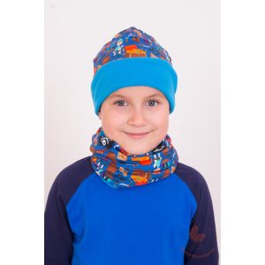 Pamut sapka és sál szett  (Kalózos)