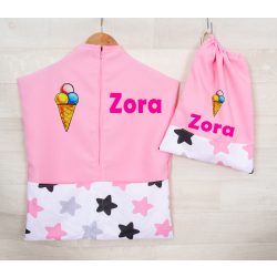   Ovis zsák és torna zsák bármilyen névvel és/vagy jellel   /rózsaszín+csillagos/  AJÁNDÉK SZERETETKÜLDŐVEL