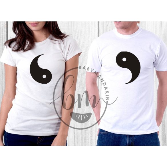 Szerelmespár póló szett (Yin és Yang) Valentin napi póló szett 