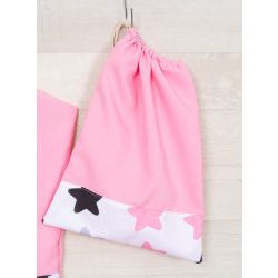   Ovis torna zsák EGYEDI NÉVVEL ÉS JELLEL ( rózsaszín+csillagos) 