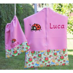  Ovis zsák és torna zsák bármilyen névvel és/vagy jellel   /rózsaszín+macis/ AJÁNDÉK SZERETETKÜLDŐVEL