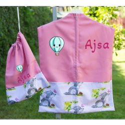    Ovis zsák és torna zsák bármilyen névvel és/vagy jellel   /rózsaszín+kisfarkasos/ AJÁNDÉK SZERETETKÜLDŐVEL