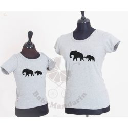 Anya-gyerek póló szett - elefántos
