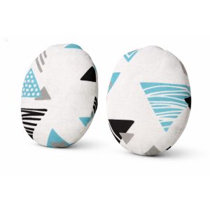 Türkiz háromszöges kézmelegítő zsebpárna búzával és kölessel töltve (kettő a két zsebbe - a kettő ára ennyi)