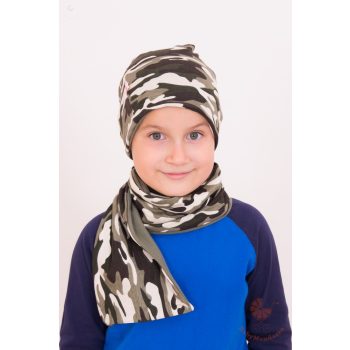 Pamut sapka és sál szett (Terep)