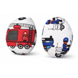   Tűzoltós-rendőrös kézmelegítő zsebpárna búzával és kölessel töltve (kettő a két zsebbe - a kettő ára ennyi)