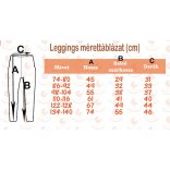 Gyerek leggings egyszínű pamut, gyermek testnadrág 