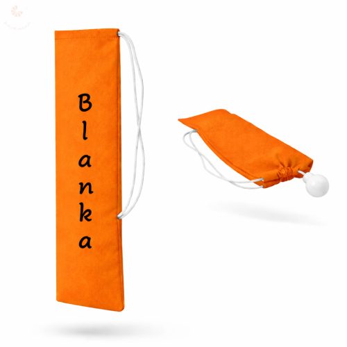 Egyedi neves (és logós) mazsorett bottartó (narancssárga)