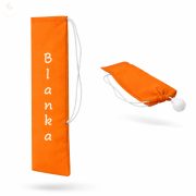 Egyedi neves (és logós) mazsorett bottartó (narancssárga)