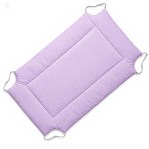 Ovis pamut derékalj sarkán gumival óvodai fektetőre (levendulaszínű, bélelt, körbetűzött)