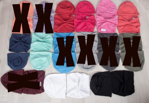 Tavaszi, átmeneti egyszínű rugalmas pamut SAPKA (csak sapka!!!) gyerek sapka