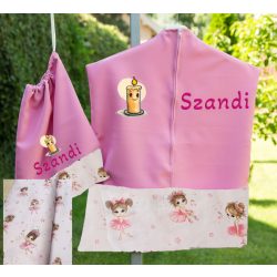    Ovis zsák és torna zsák bármilyen névvel és/vagy jellel   /rózsaszín+kislány balerina/ AJÁNDÉK SZERETETKÜLDŐVEL