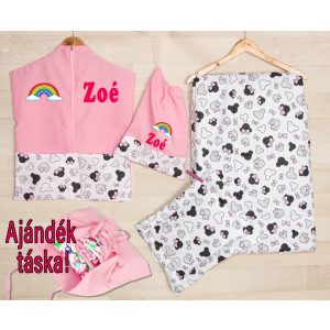 Irány az ovi - Óvodai szett egyedi névvel és jellel  KÖZEPES CSOMAG AJÁNDÉK TÁSKÁVAL - egérkés