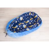 Babafészek, pihe-puha babafészek, baba fekvő, (normál méret) FIÚS