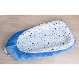 Babafészek, pihe-puha babafészek, baba fekvő, (normál méret) FIÚS