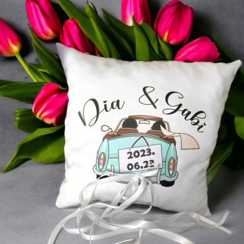 Nászajándék párna, pénzátadó párna esküvőre, pénzátadó ajándék 