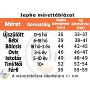 Pink csillagos átmeneti Sapka körsál szett Bölcsis méret - KÉSZLETRŐL