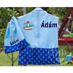   Ovis zsák és torna zsák bármilyen névvel és jellel,  neves oviszsák   /kék+horgonyos/  AJÁNDÉK SZERETETKÜLDŐVEL