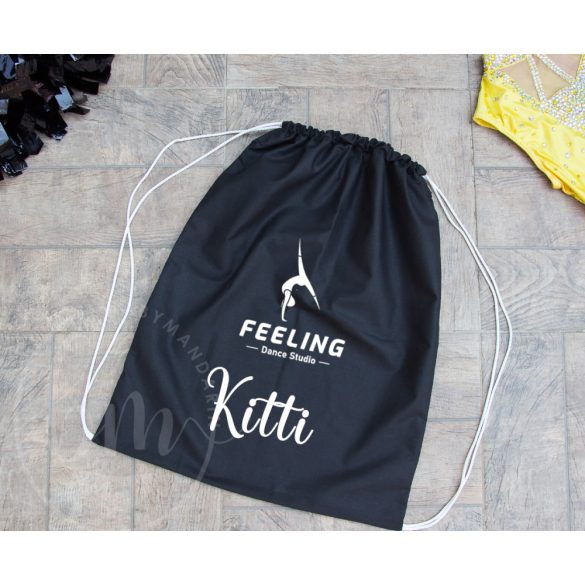 Hátizsák és mazsorettbot tartó táska szett - táncos táska szett - Névvel, logóval 
