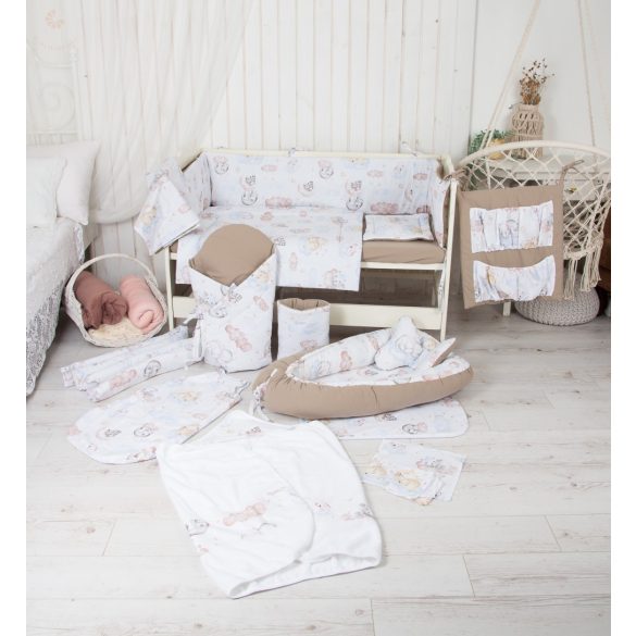  Babaágynemű, baba ágynemű vékony takaróval, lapos párnával 