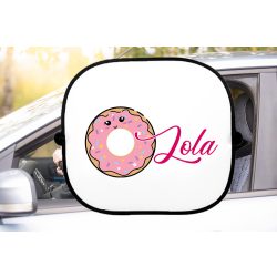 Autós napellenző egyedi névvel fánk - BÁRMILYEN NÉVVEL