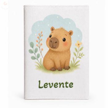 Egészségügyi kiskönyv borító névvel (capybara)