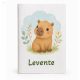 Egészségügyi kiskönyv borító névvel (capybara)