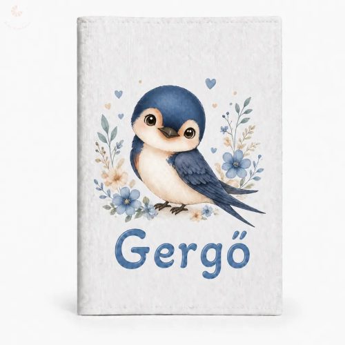 Egészségügyi kiskönyv borító névvel (fecskés)