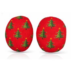   Karácsonyfamintás kézmelegítő zsebpárna búzával és kölessel töltve (kettő a két zsebbe - a kettő ára ennyi)