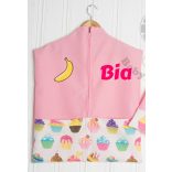 Ovis zsák  egyedi névvel és/vagy jellel   /rózsaszín+muffinos/