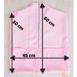 Ovis zsák  egyedi névvel és/vagy jellel   /rózsaszín+muffinos/